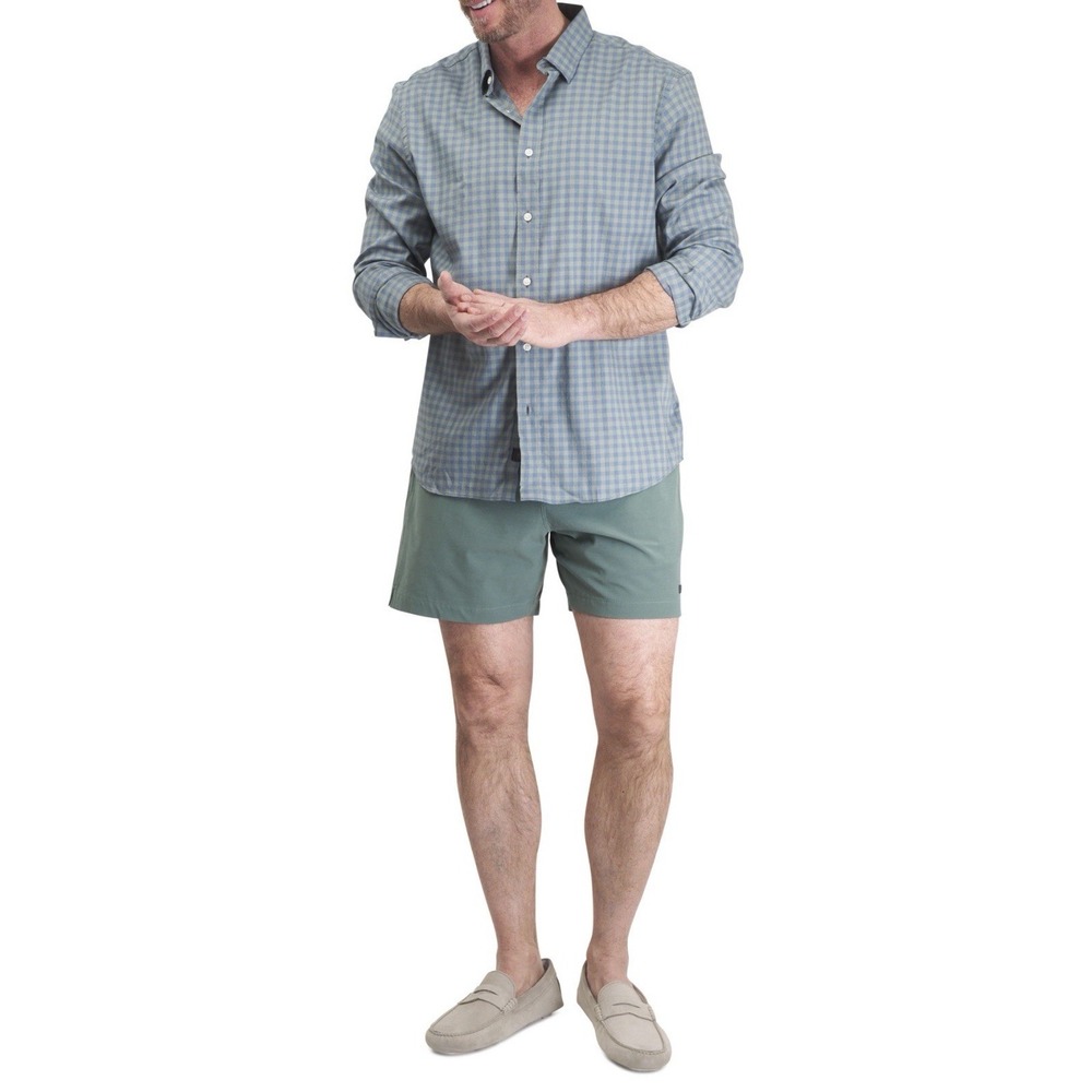 Faherty Men's Gingham Long Sleeve Button Down XXL $148